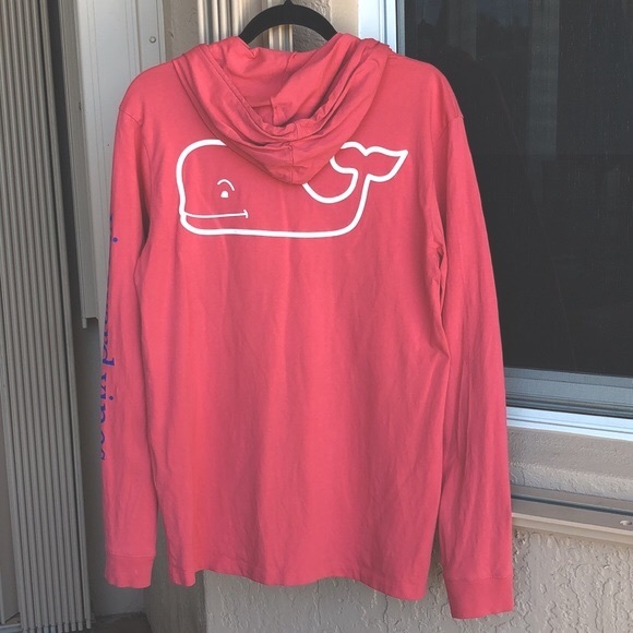 Vineyard Vines Long Sleeve Logo Pocket Tee Hoodie - Picture 5 of 7